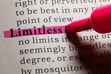 the word limitless highlighted