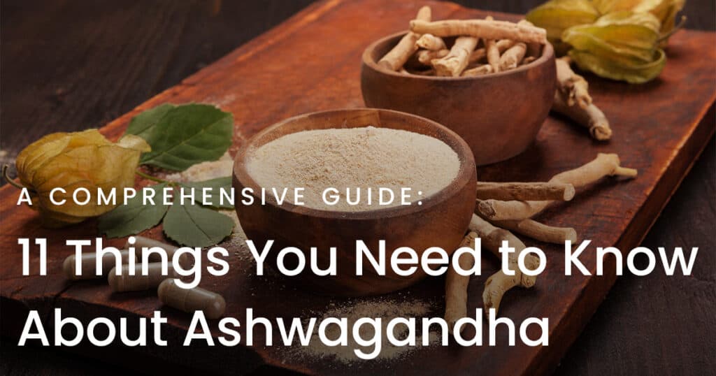 Roots and powder of Ashwagandha