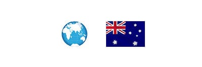 Worldwide, AU flags
